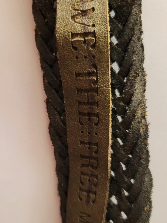 We the Free Women’s M/L Brix Belt Woven Leather Western Buckle NWOT main image 4